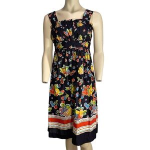 50s 60s Vintage Fruit Dress International Ladies’‎ Garment Workers’ Union ILGWU